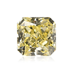 1.00 Carat Fancy Yellow Radiant Diamond SI1 GIA