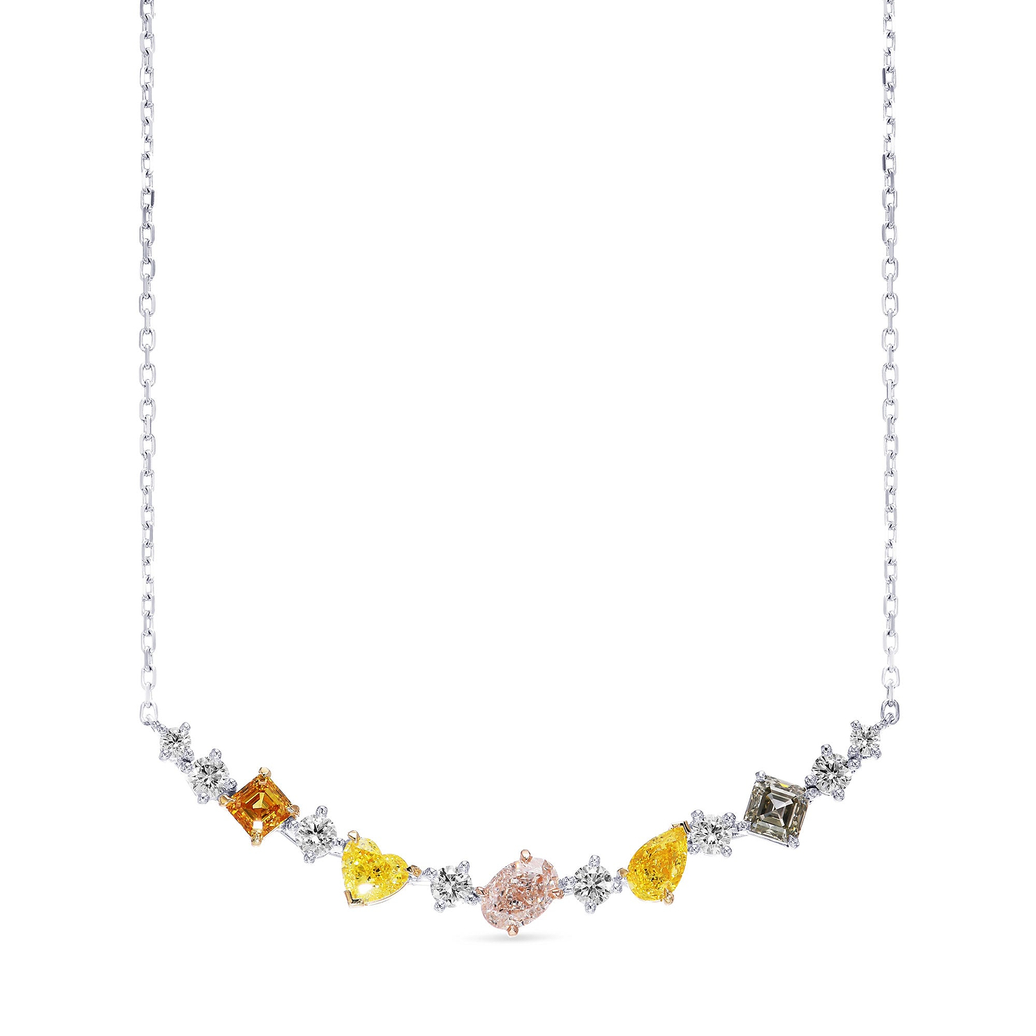 Multicolor Diamond Necklace