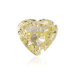 1.00 Carat Fancy Light Yellow HEART Diamond SI2 GIA