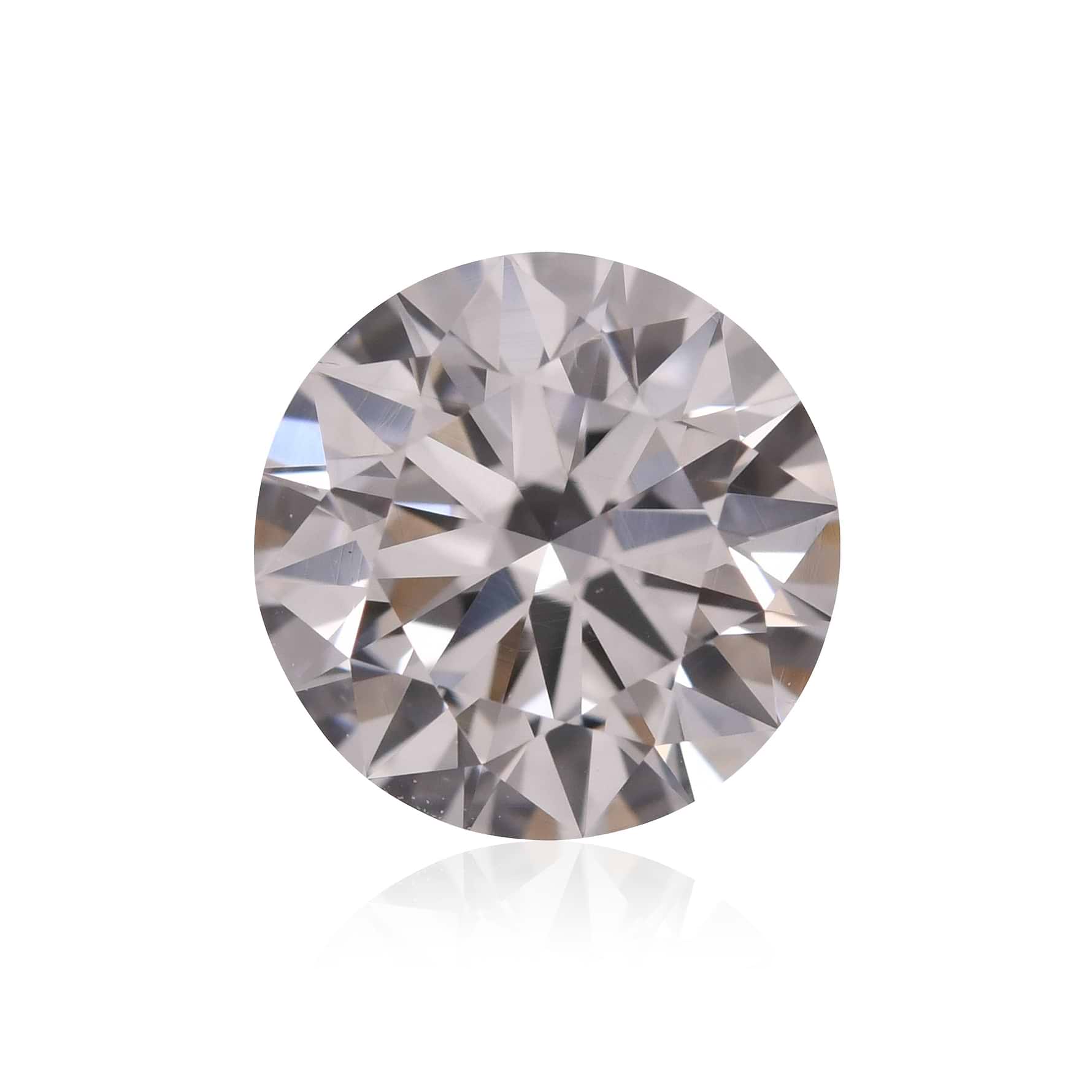 0.91 Carat Faint Pinkish Brown Round Brilliant Diamond VS2 GIA
