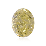 1.00 Carat Fancy Yellow Oval Diamond I1 GIA