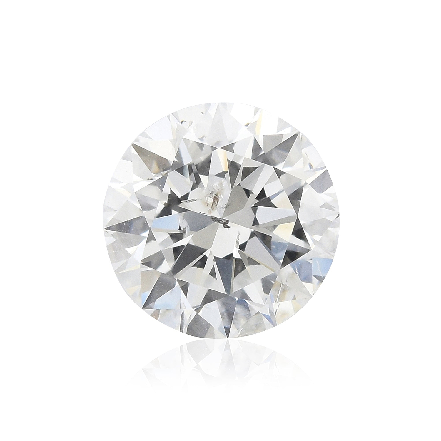 1.00 Carat G Round Brillant Diamond I1 GIA