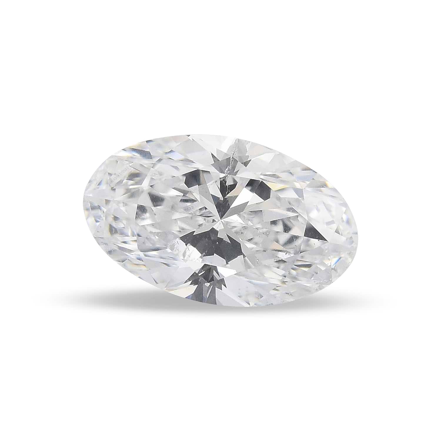 0.82 Carat D Oval Diamond SI2 GIA