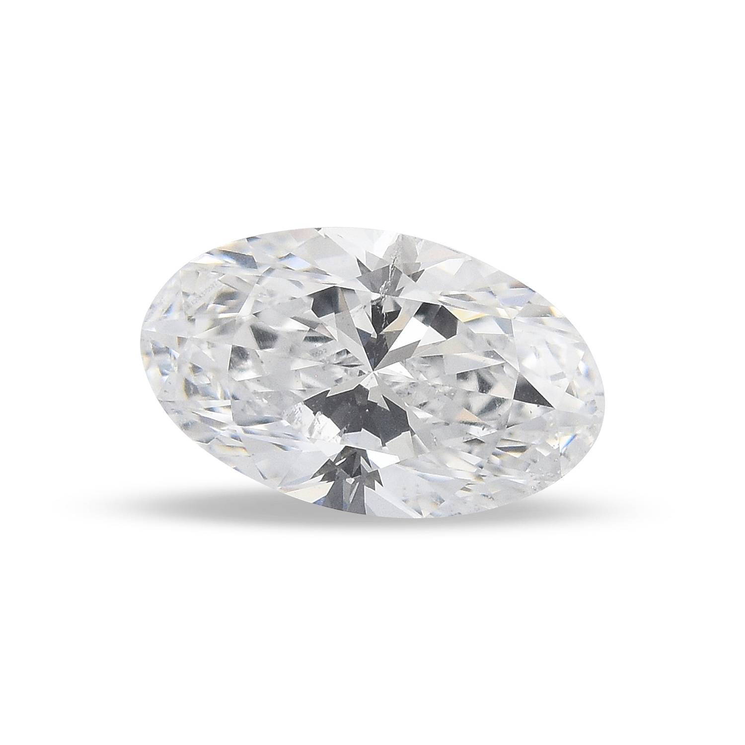 0.82 Carat D Oval Diamond SI2 GIA