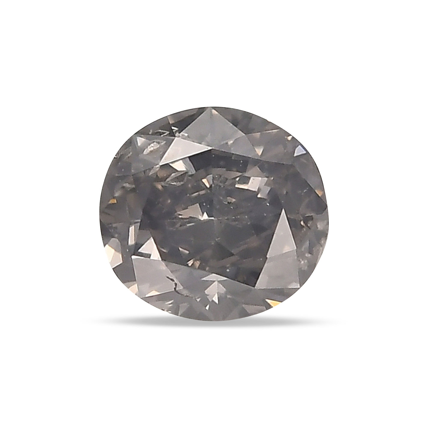 0.54 Carat Fancy Gray Cushion Diamond  GIA