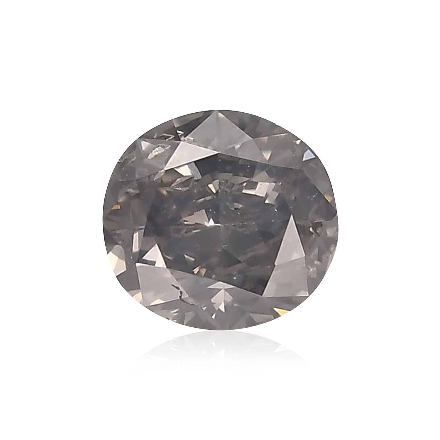 0.54 Carat Fancy Gray Cushion Diamond GIA