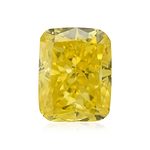 0.45 Carat Fancy Vivid Yellow Cushion Diamond SI1 GIA