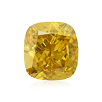 0.51 Carat Fancy Deep Brownish Orangy Yellow Cushion Diamond SI1 GIA