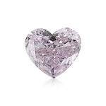 1.02 Carat Fancy Purple Pink HEART Diamond SI2 GIA