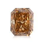 2.34 Carat Fancy Deep Brown Yellow Radiant Diamond I1 GIA