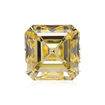 0.70 Carat Fancy Yellow Asscher Diamond VS2 GIA