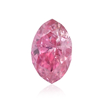 0.12 Carat Fancy Vivid Purplish Pink Marquise Diamond (I2) GIA