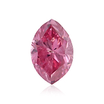 0.13 Carat Fancy Vivid Purplish Pink Marquise Diamond (I2) GIA