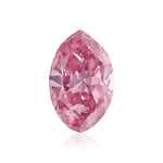 0.16 Carat Fancy Vivid Purplish Pink Marquise Diamond (I2) GIA