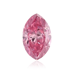 0.15 Carat Fancy Intense Purplish Pink Marquise Diamond (I2) GIA
