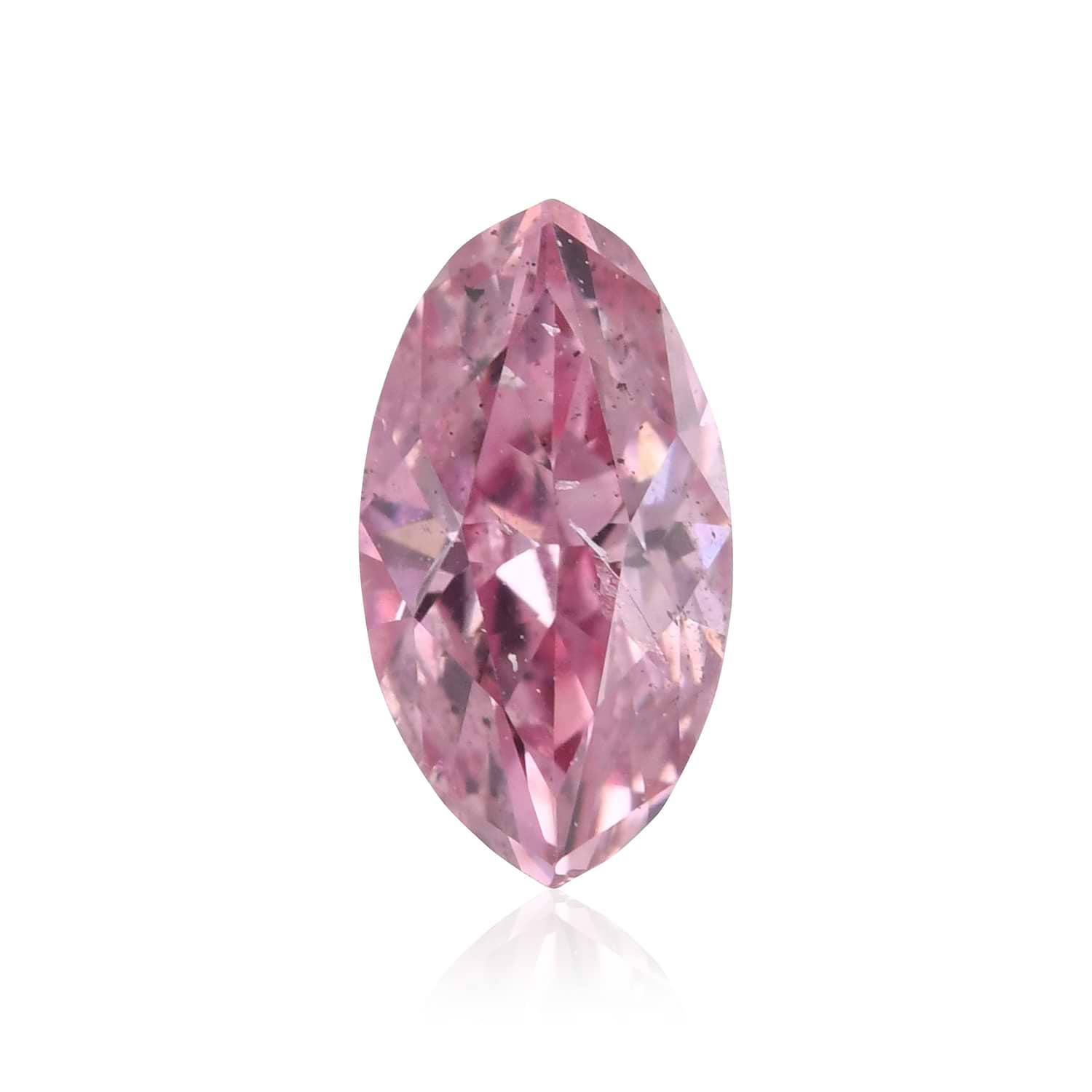 0.23 Carat Fancy Intense Purple Pink Marquise Diamond (I2) GIA