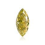 0.54 Carat Fancy Intense Yellow Marquise Diamond VS2 GIA