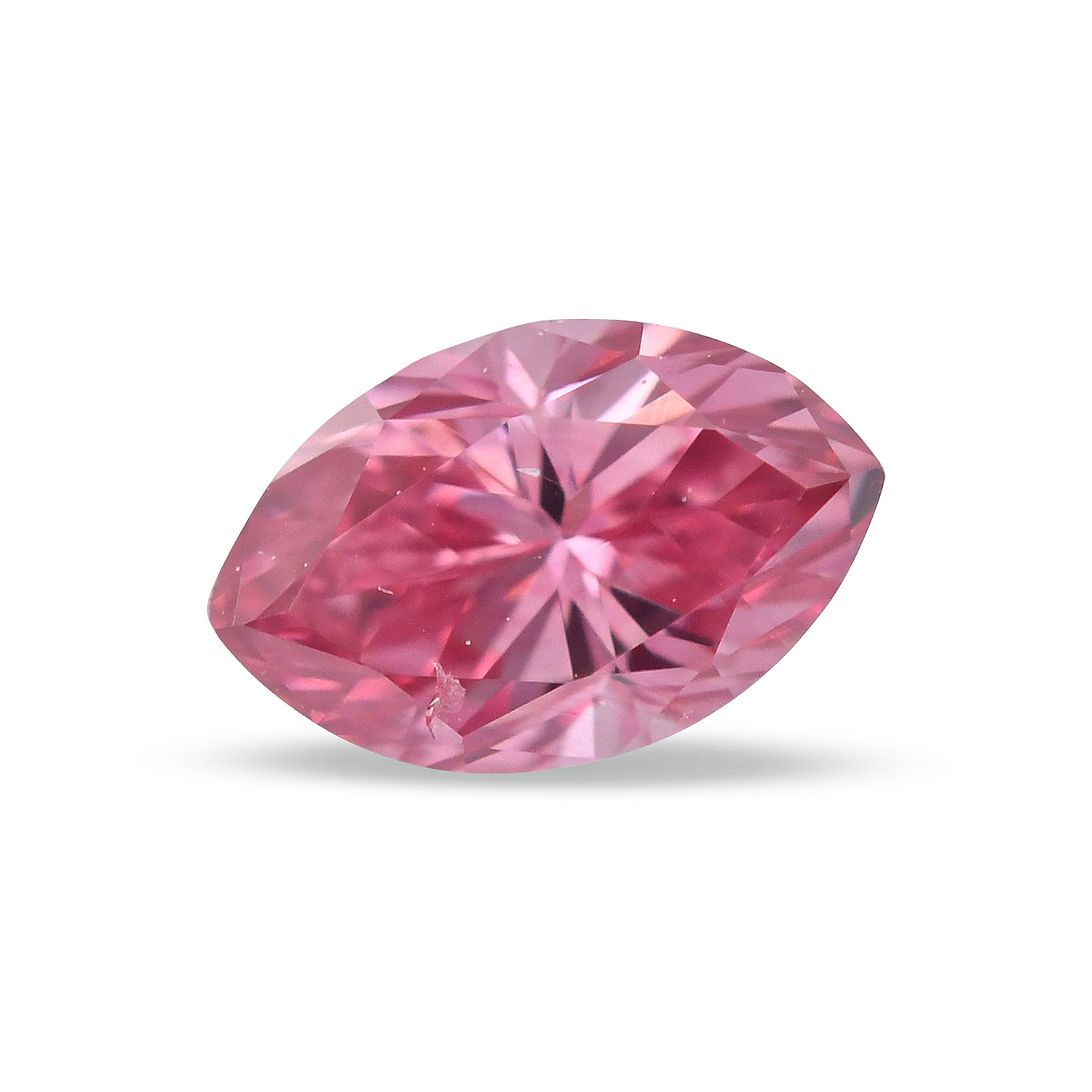 0.17 Carat Fancy Vivid Purplish Pink Marquise Diamond SI2 GIA