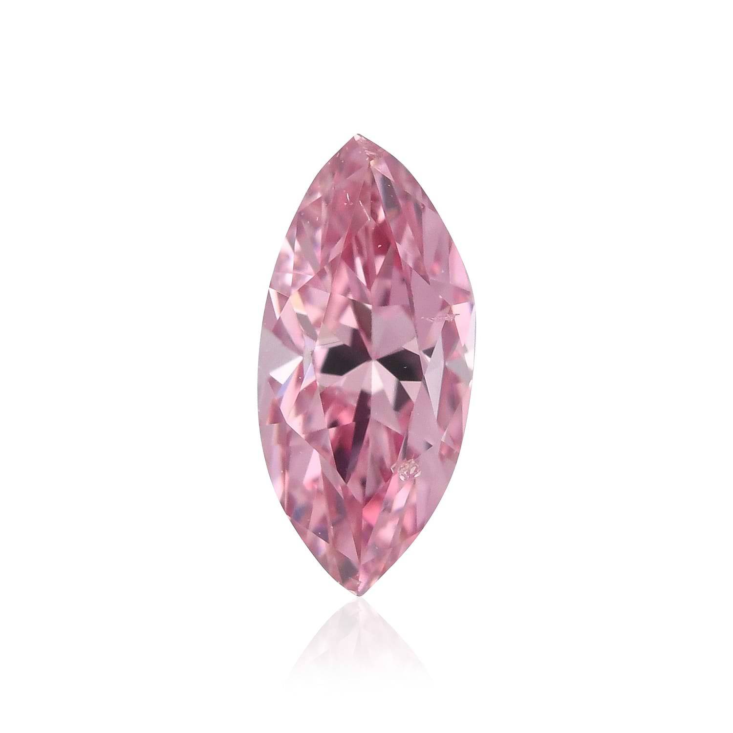 0.21 Carat Fancy Intense Purplish Pink Marquise Diamond SI2 GIA