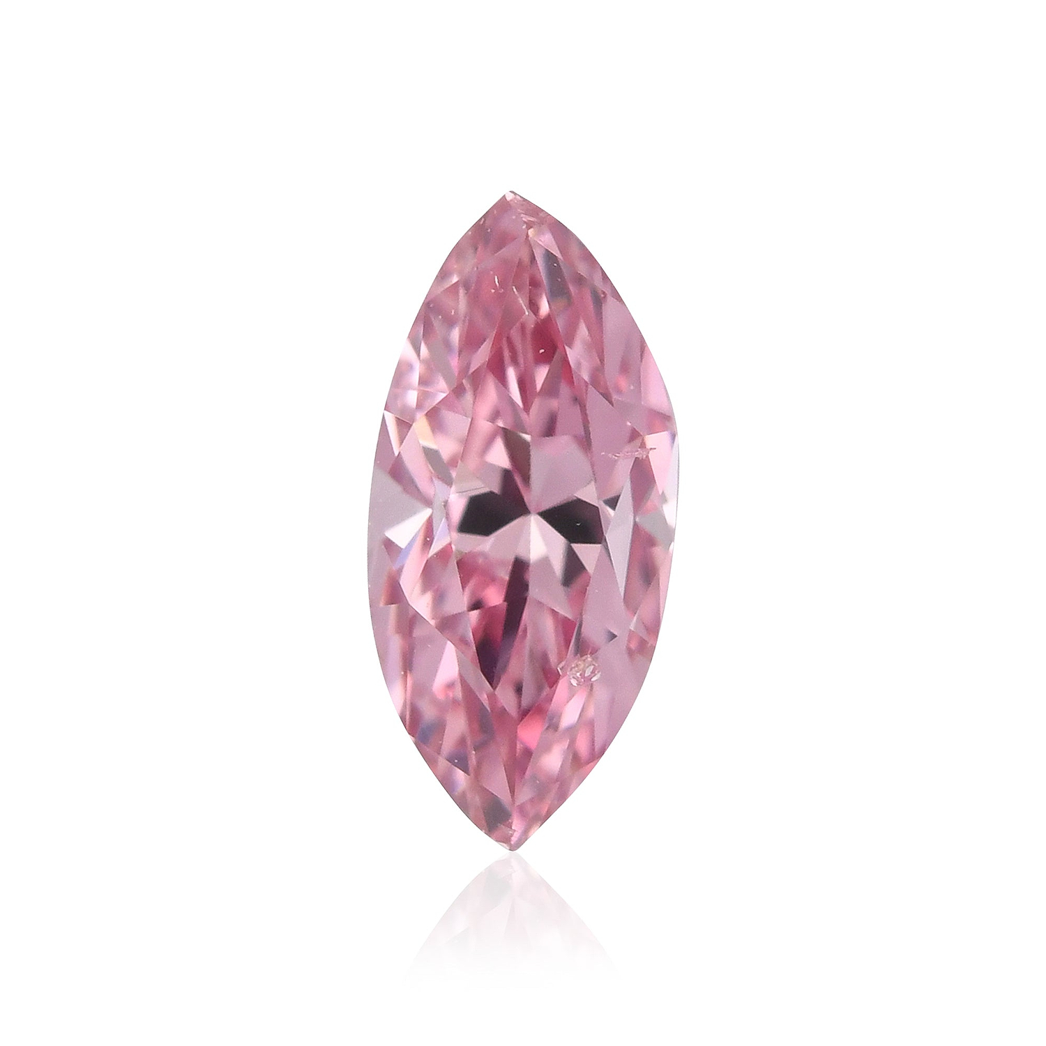 0.21 Carat Fancy Intense Purplish Pink Marquise Diamond SI2 GIA