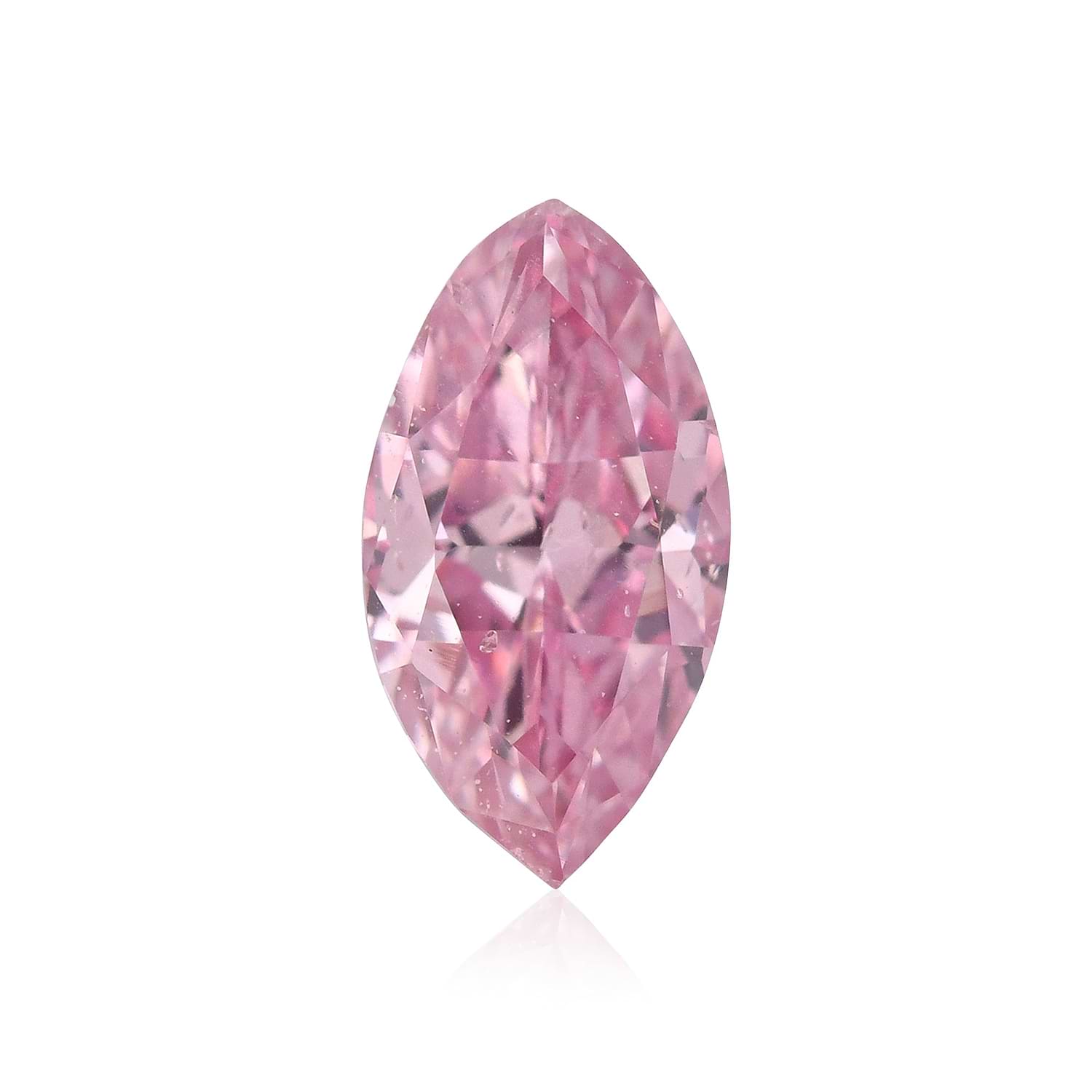 0.23 Carat Fancy Intense Purplish Pink Marquise Diamond (SI2) GIA