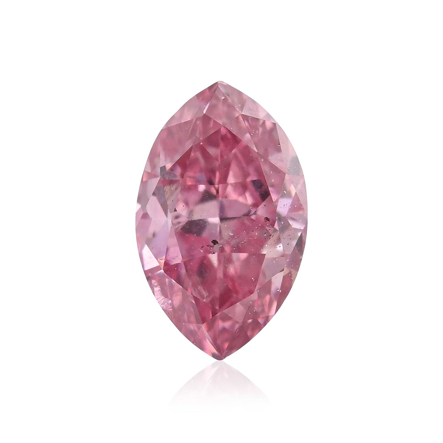 0.31 Carat Fancy Intense Purplish Pink Marquise Diamond SI2 GIA