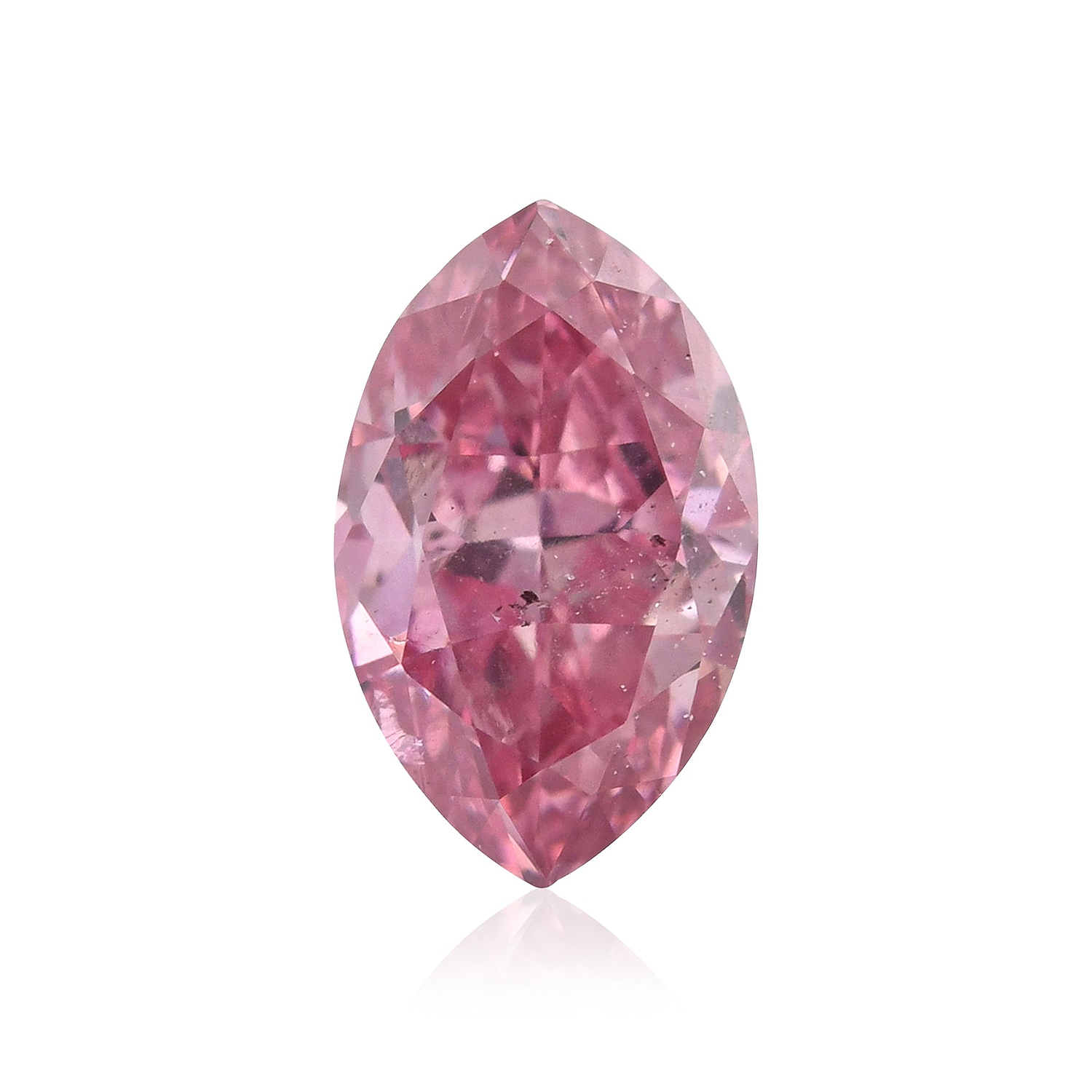 0.31 Carat Fancy Intense Purplish Pink Marquise Diamond SI2 GIA