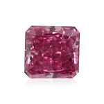 0.20 Carat Fancy Vivid Purplish Pink Radiant Diamond SI2 GIA
