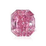 0.28 Carat Fancy Vivid Purplish Pink Radiant Diamond SI2 GIA