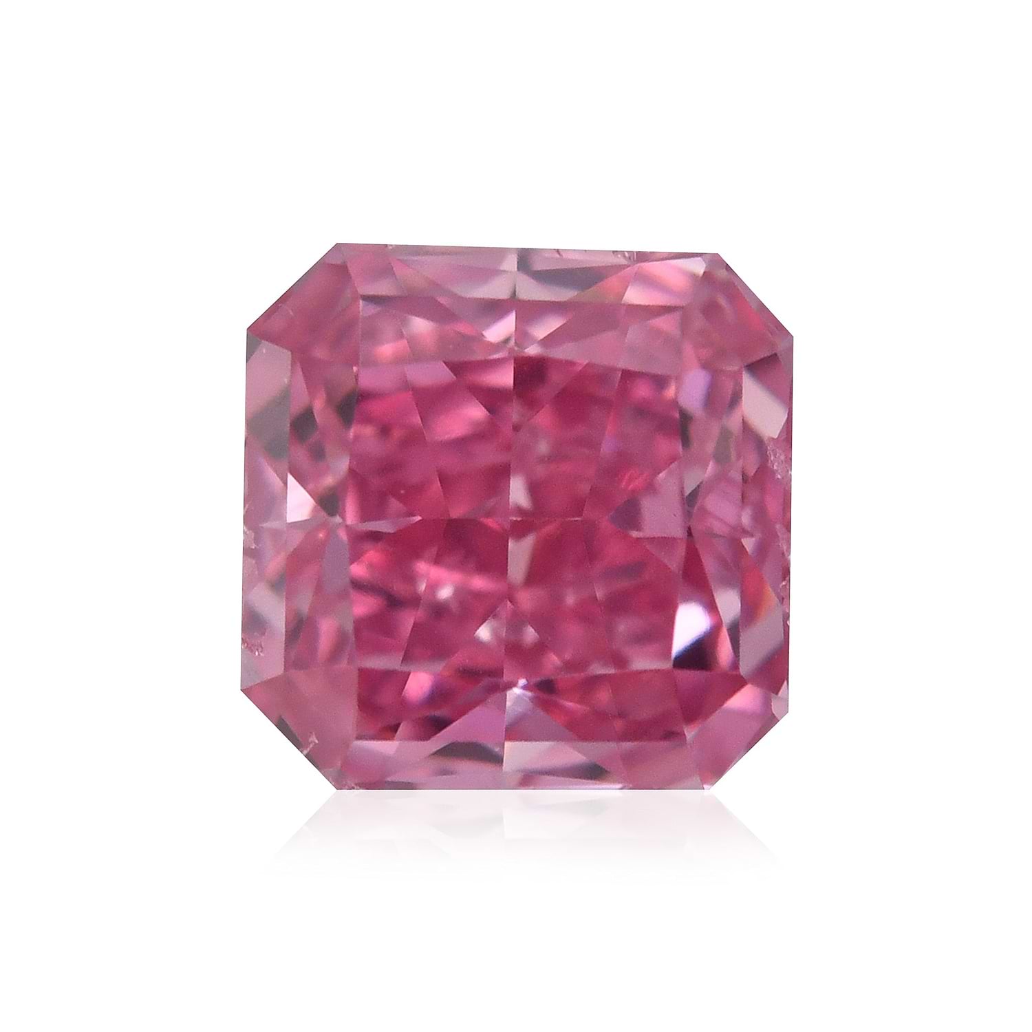 0.43 Carat Fancy Vivid Purplish Pink Radiant Argyle Diamond SI2 GIA and Argyle