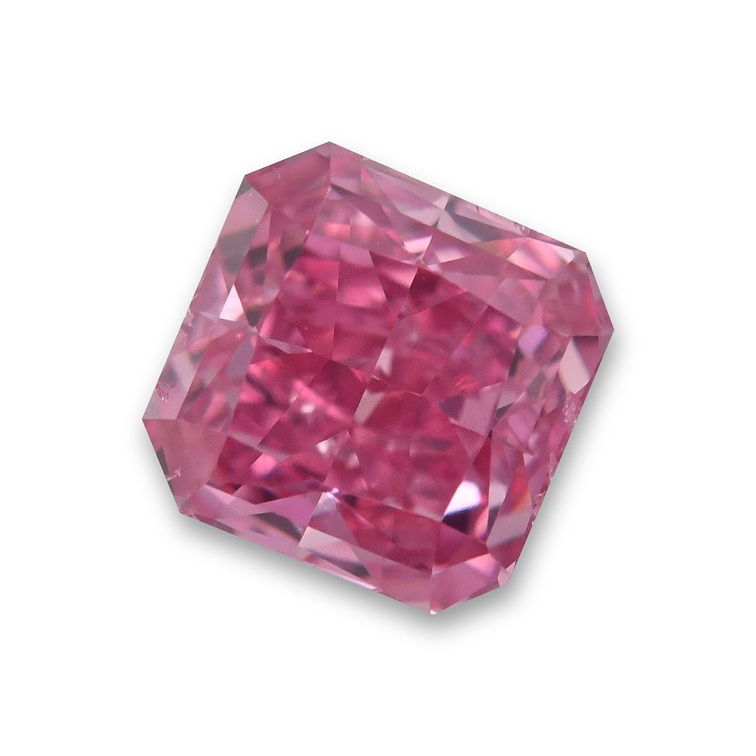 0.43 Carat Fancy Vivid Purplish Pink Radiant Argyle Diamond SI2 GIA and Argyle