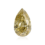 2.59 Carat Fancy Brownish Yellow Pear Diamond VVS2 GIA