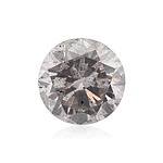 2.64 Carat Fancy Light Gray Purple Round Brillant Diamond (I2) GIA