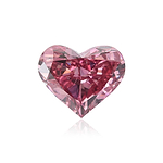 0.67 Carat Fancy Vivid Pink HEART Diamond SI2 GIA