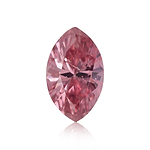 0.16 Carat Fancy Vivid Purplish Pink Marquise Diamond I1 GIA