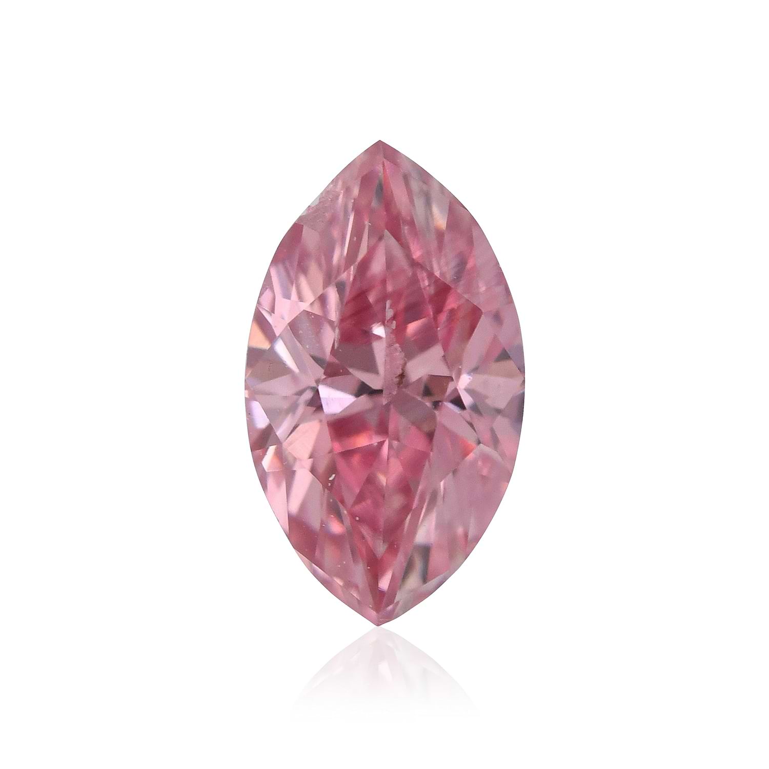 0.23 Carat Fancy Intense Pink Marquise Diamond I1 GIA