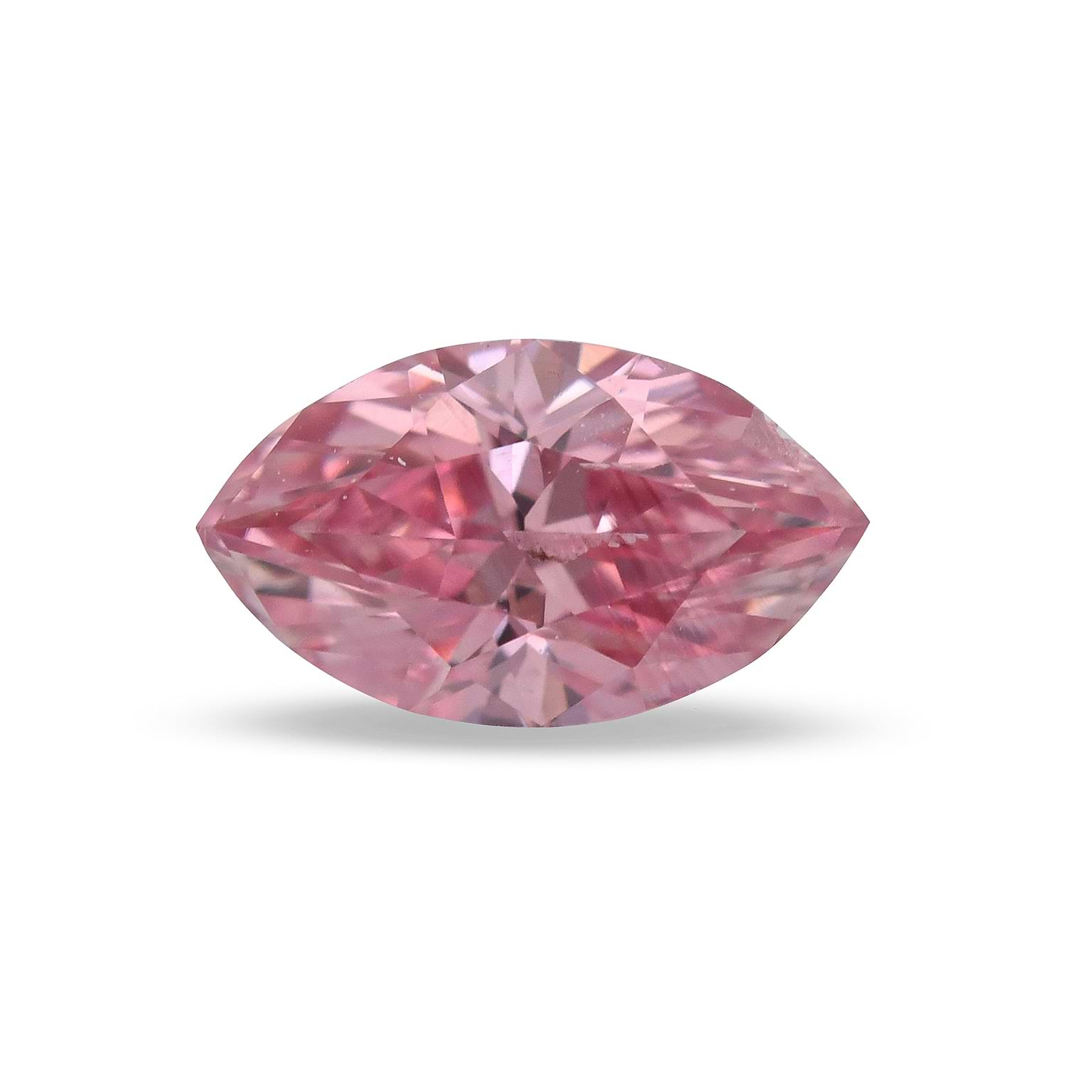 0.23 Carat Fancy Intense Pink Marquise Diamond I1 GIA