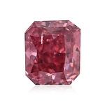 0.27 Carat Fancy Deep Pink Radiant Diamond I1 GIA