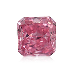 0.33 Carat Fancy Intense Purplish Pink Radiant Diamond (I1) GIA