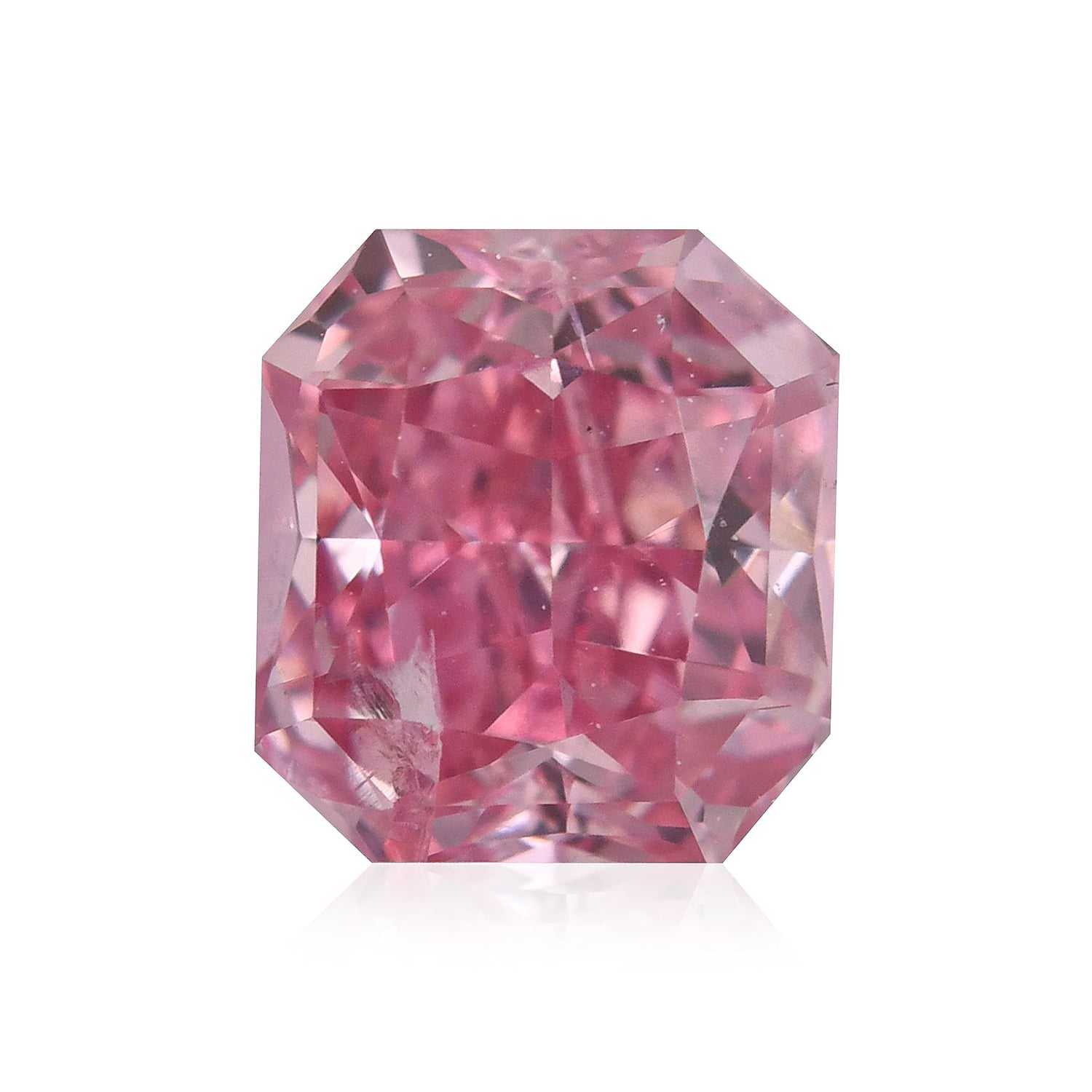 0.36 Carat Fancy Intense Purplish Pink Radiant Argyle Diamond (I1) GIA