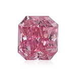 0.36 Carat Fancy Intense Purplish Pink Radiant Diamond (I1) GIA
