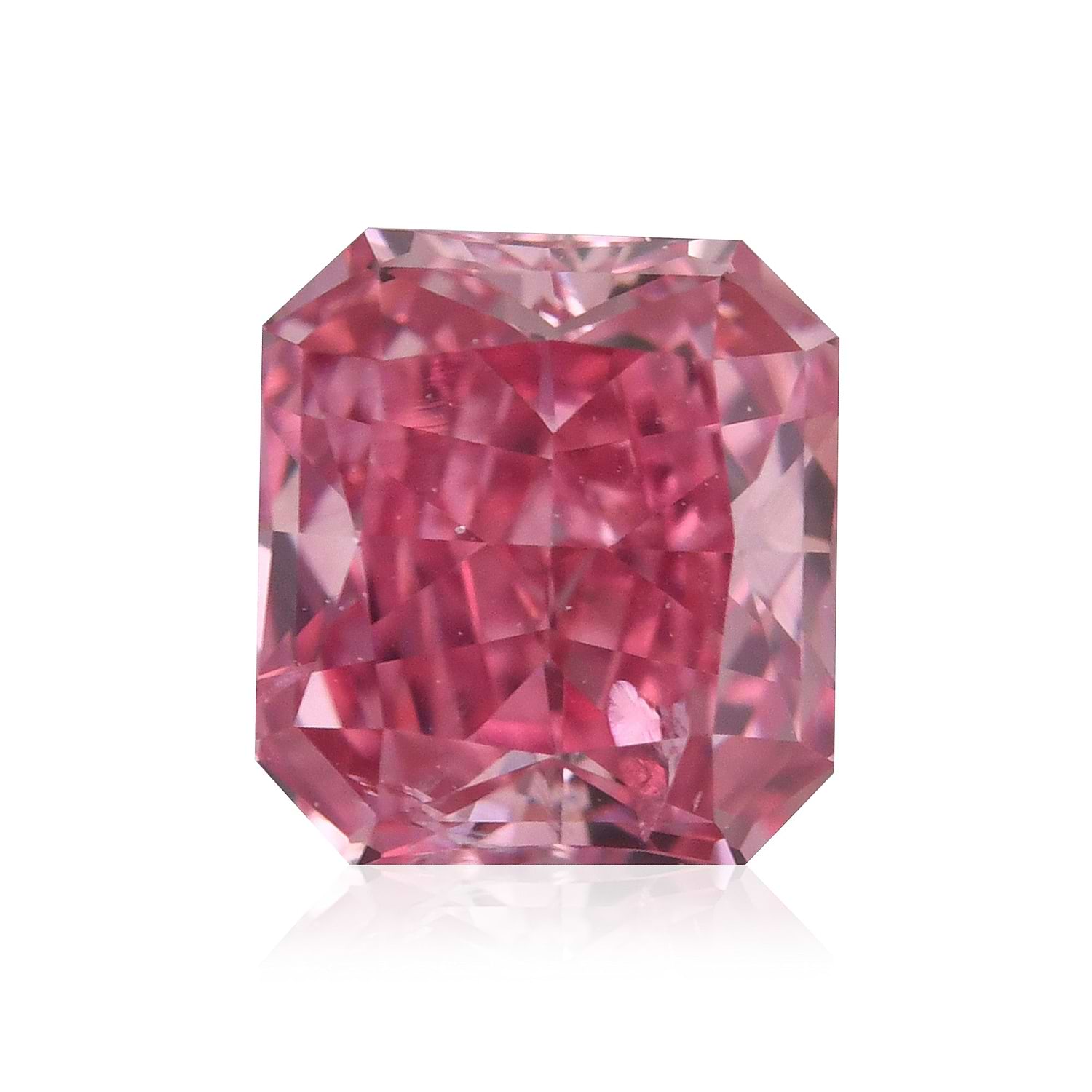 0.36 Carat Fancy Vivid Purplish Pink Radiant Argyle Diamond I1 GIA
