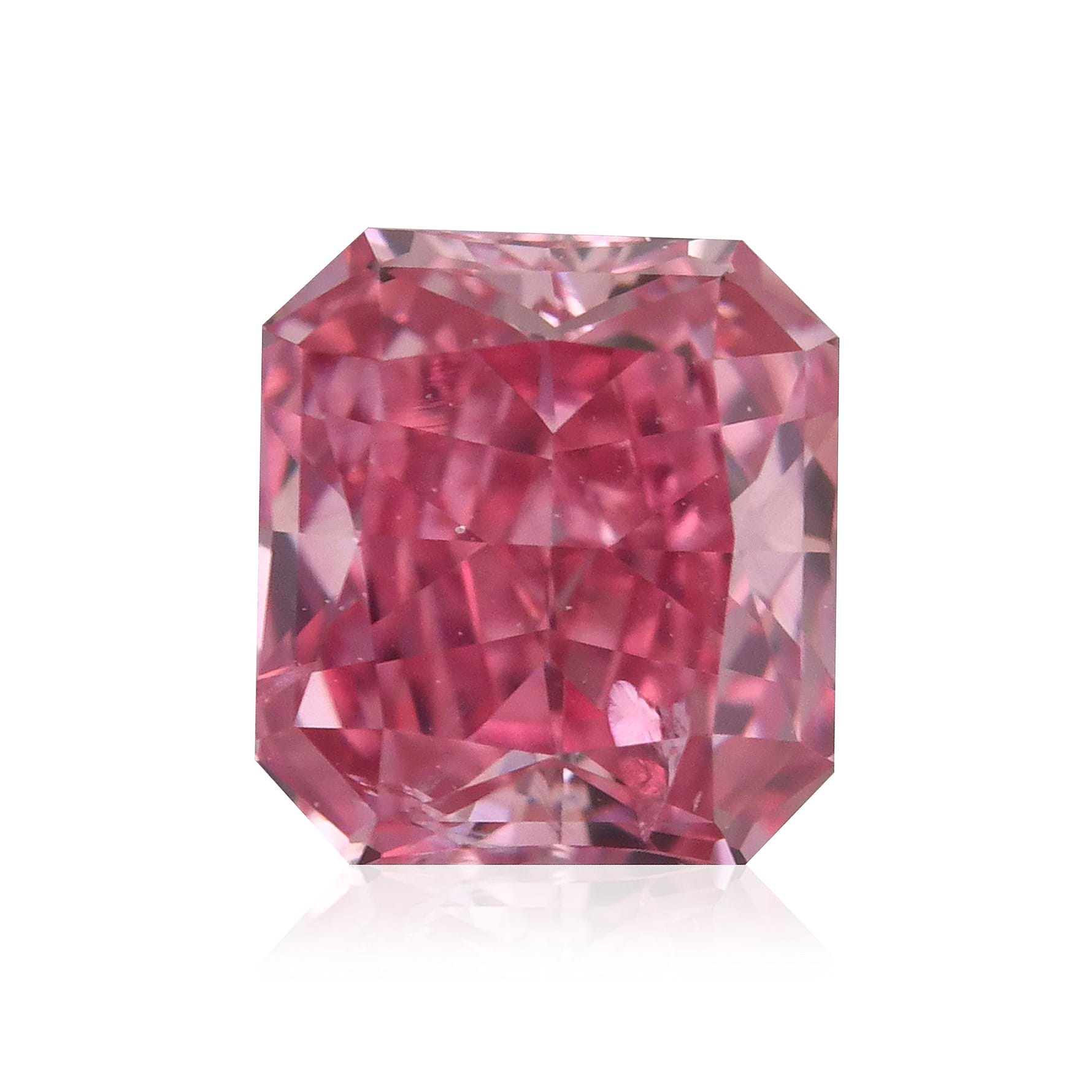 0.36 Carat Fancy Vivid Purplish Pink Radiant Argyle Diamond I1 GIA
