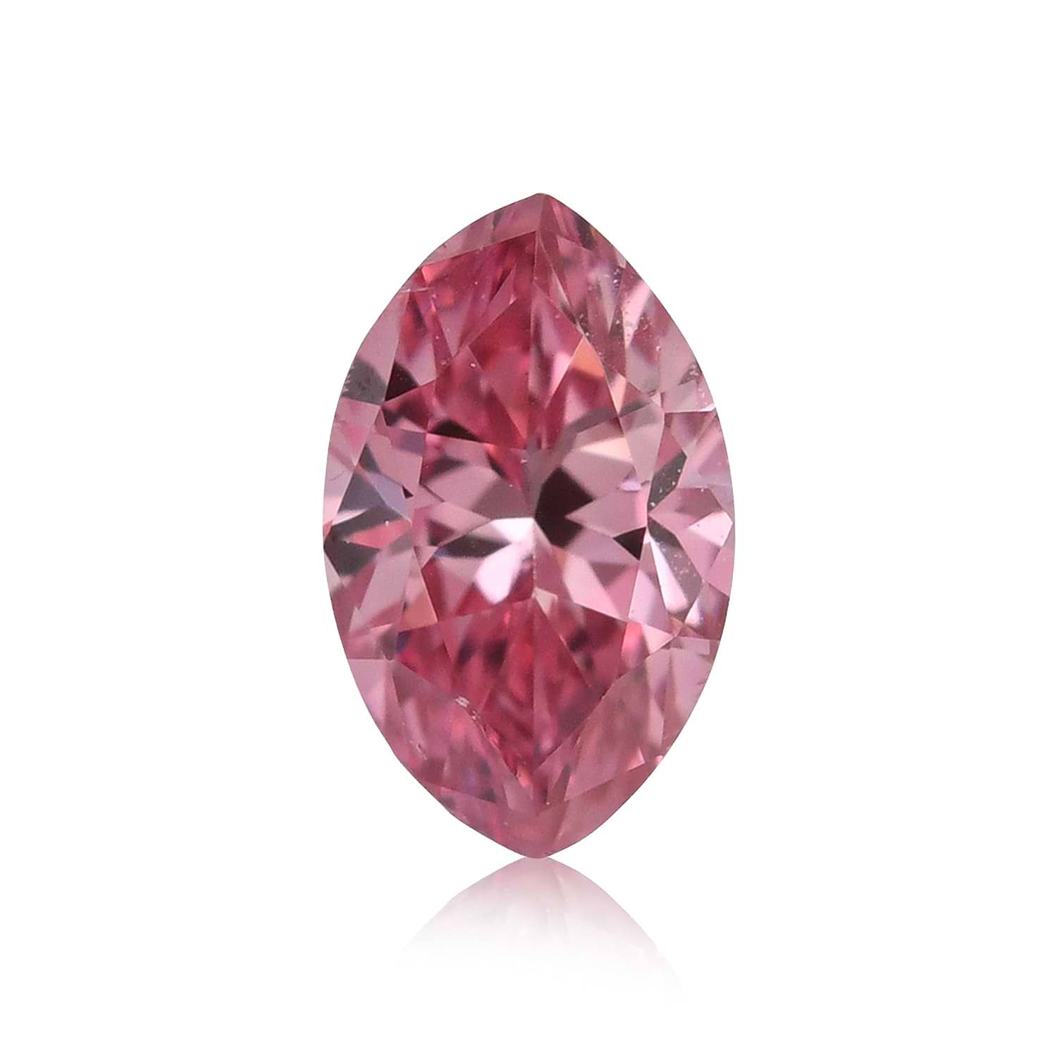 0.16 Carat Fancy Vivid Pink Marquise Diamond SI1 GIA