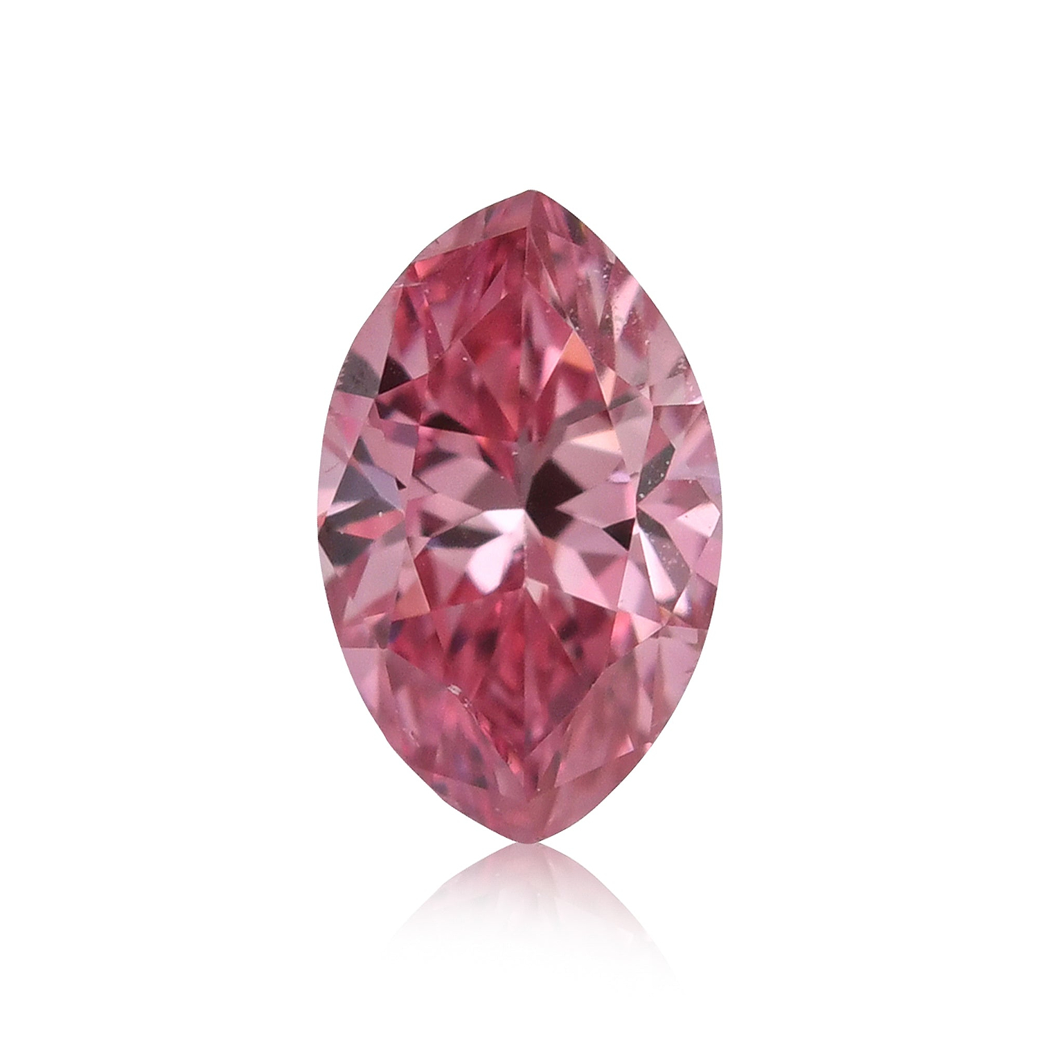 0.16 Carat Fancy Vivid Pink Marquise Diamond SI1 GIA
