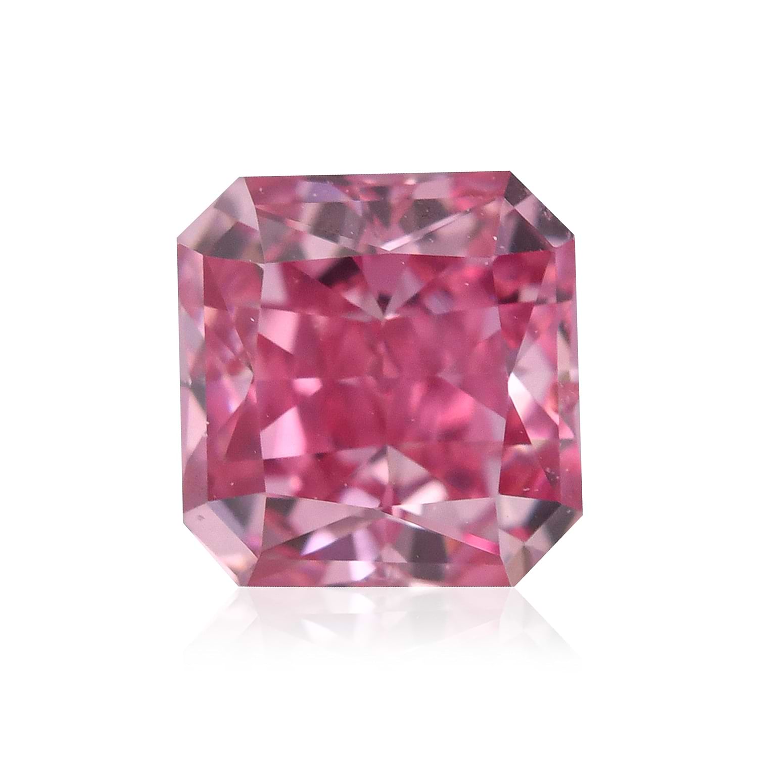 0.22 Carat Fancy Vivid Purple Pink Radiant Diamond SI1 GIA