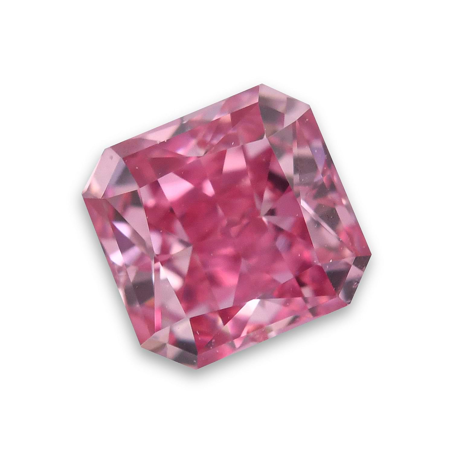 0.22 Carat Fancy Vivid Purple Pink Radiant Diamond SI1 GIA