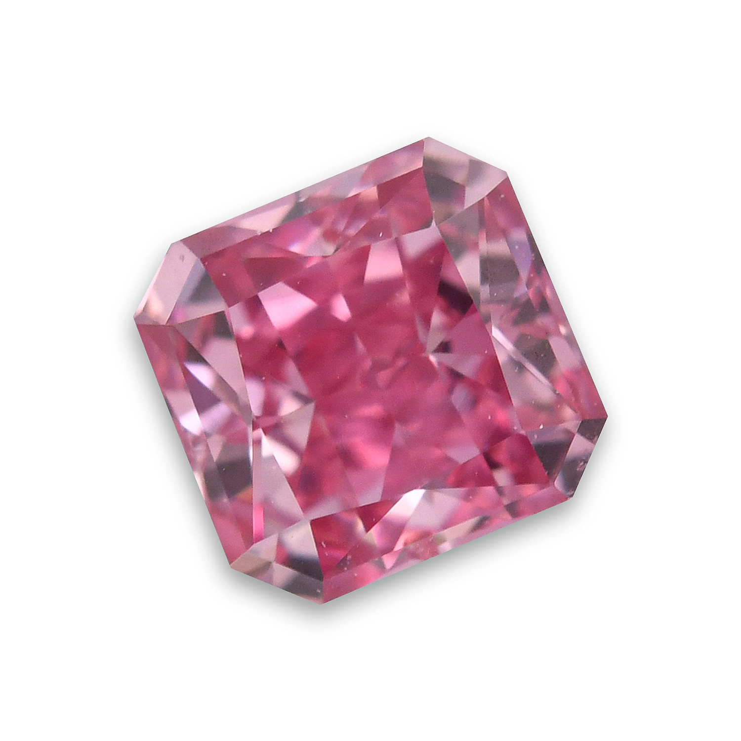 0.22 Carat Fancy Vivid Purple Pink Radiant Diamond SI1 GIA