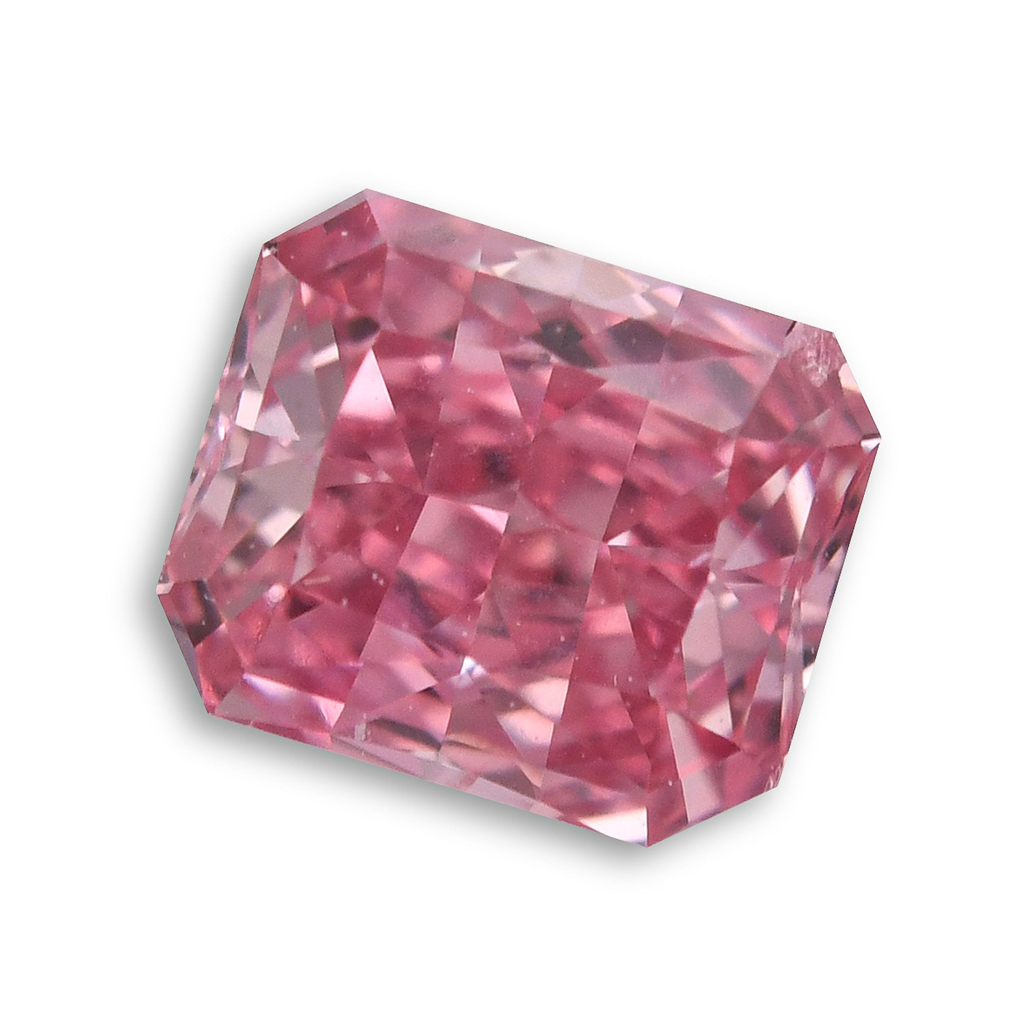 0.23 Carat Fancy Vivid Pink Radiant Diamond SI1 GIA