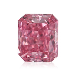 0.23 Carat Fancy Vivid Pink Radiant Diamond SI1 GIA